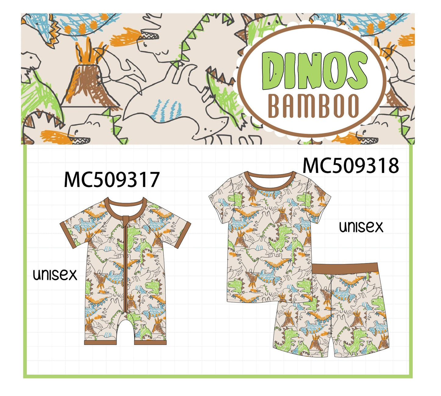 PO66 Dinosaur bamboo collection