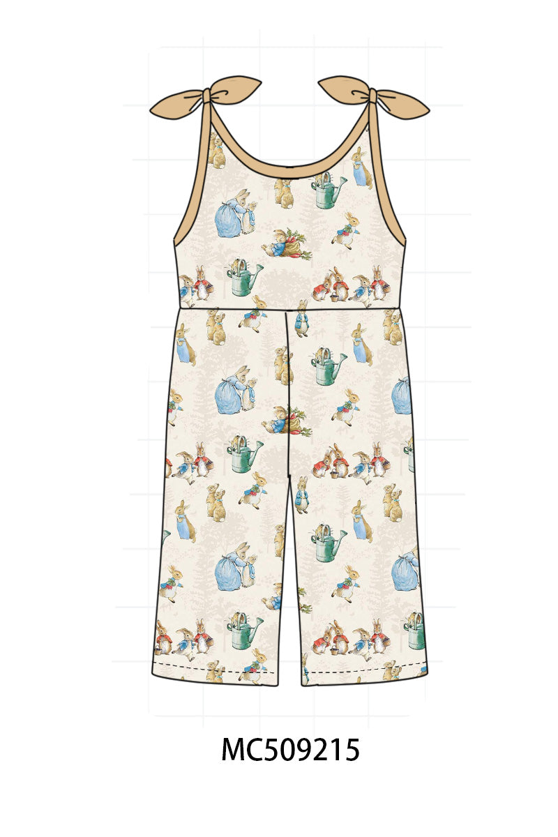 PO66 Brown easter bunny pajama bamboo collection