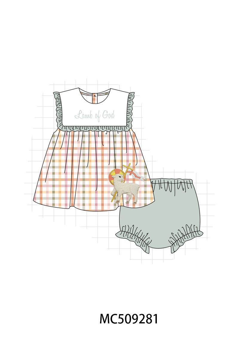 PO66 Lawb of god embroidery gingham collection