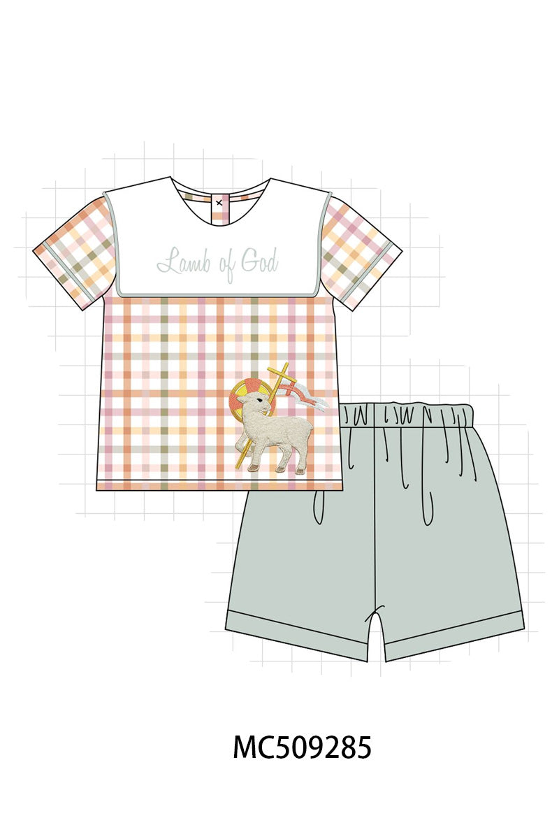 PO66 Lawb of god embroidery gingham collection