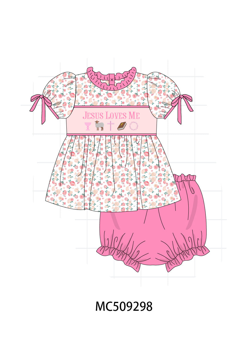 PO66 Pink jesus loves me embroidery collection