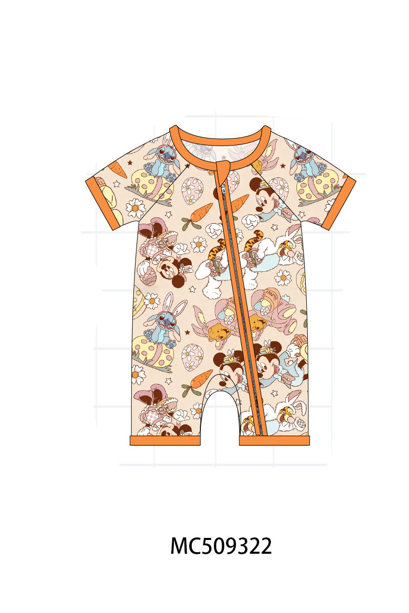 PO66 Orange character print bamboo collection