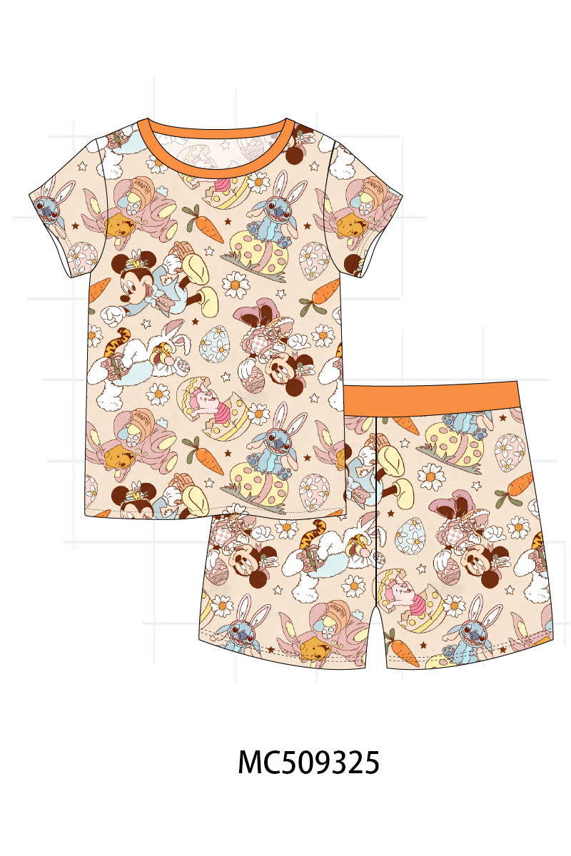 PO66 Orange character print bamboo collection