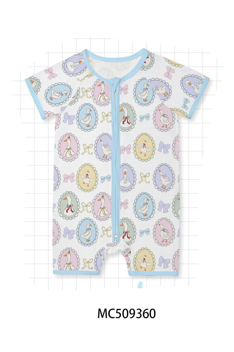 PO66 Blue duck print bamboo collection