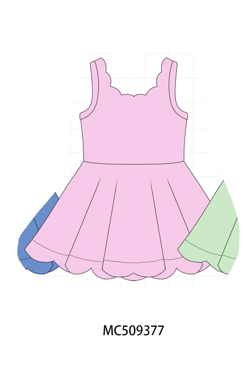 PO66 Multicolored active girl dress collection