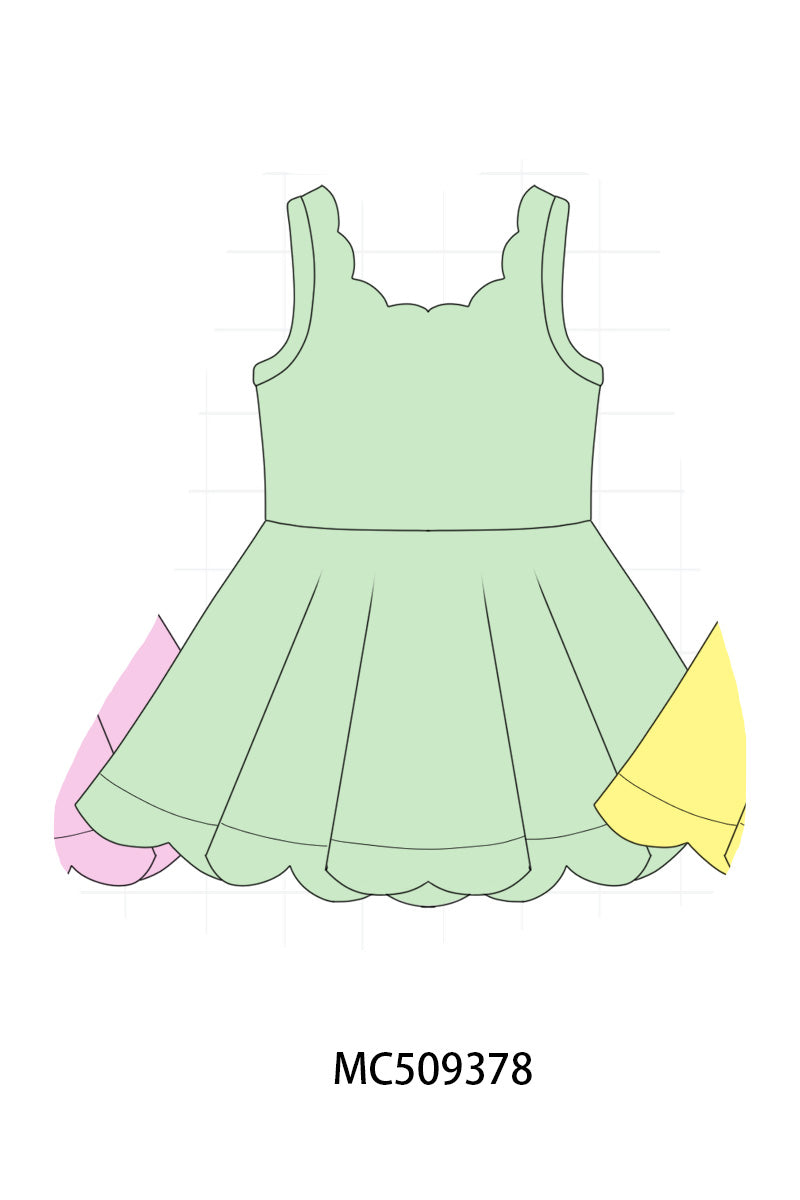 PO66 Multicolored active girl dress collection