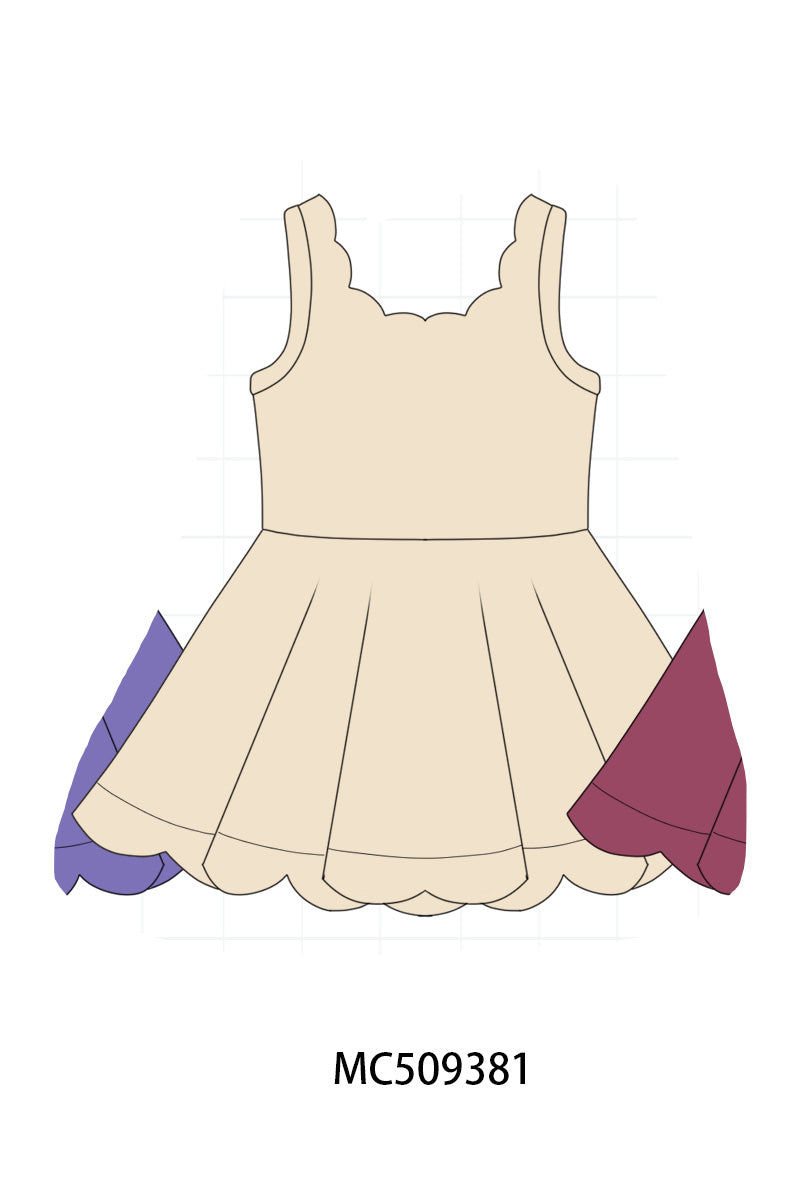 PO66 Multicolored active girl dress collection