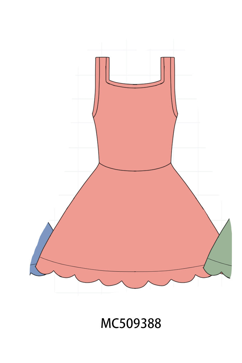 PO66 Multicolored girl active dress collection