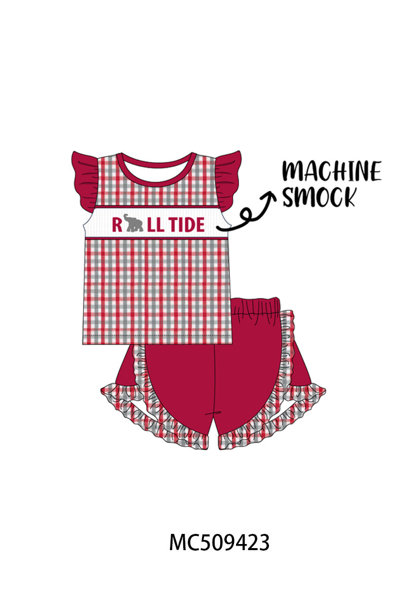 PO66 Alabama roll tide smocked plaid collection 1