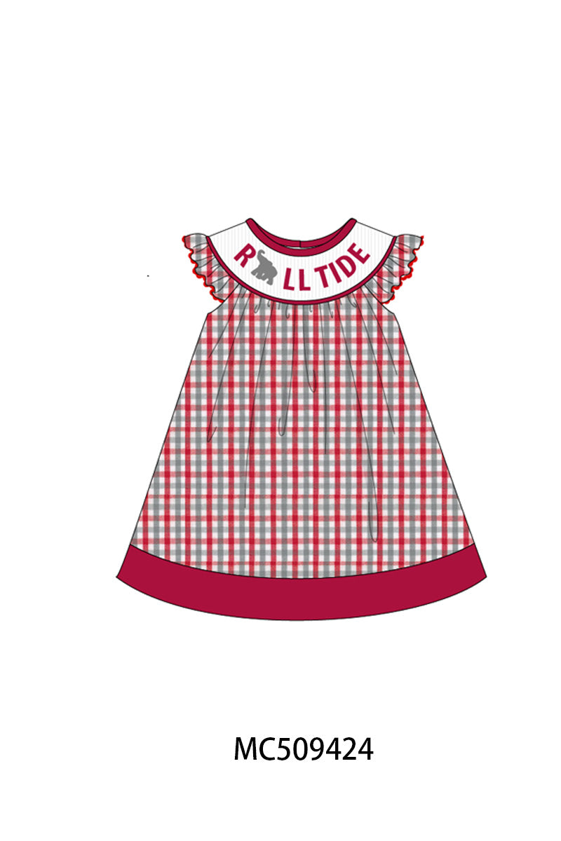 PO66 Alabama roll tide smocked plaid collection 1