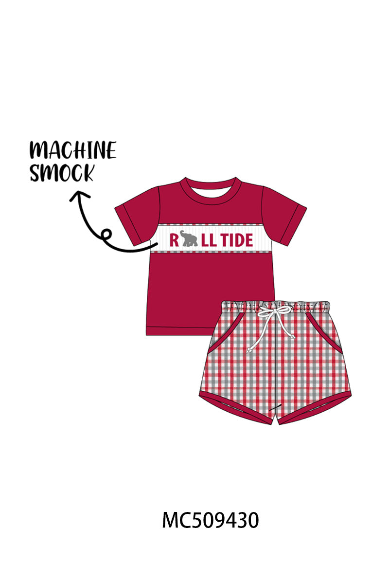PO66 Alabama roll tide smocked plaid collection 2