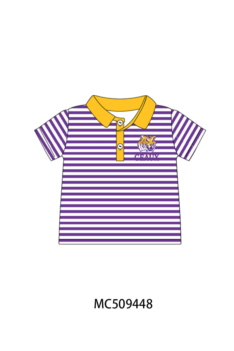 PO66 Purple LSU GEAUX smocked collection 2