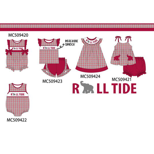 PO66 Alabama roll tide smocked plaid collection 1
