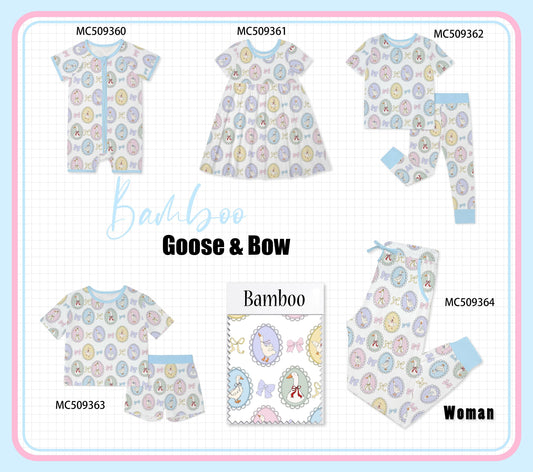 PO66 Blue duck print bamboo collection