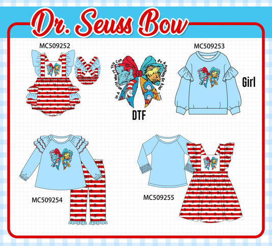 PO66 Dr. Seuss bow print ruffle collection