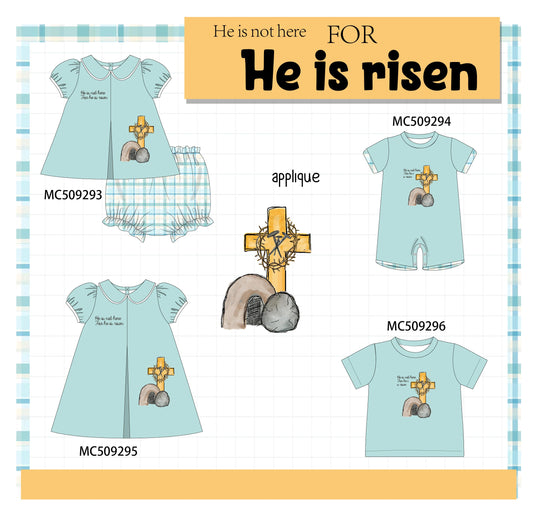 PO66 He is not here for he is risen applique collection