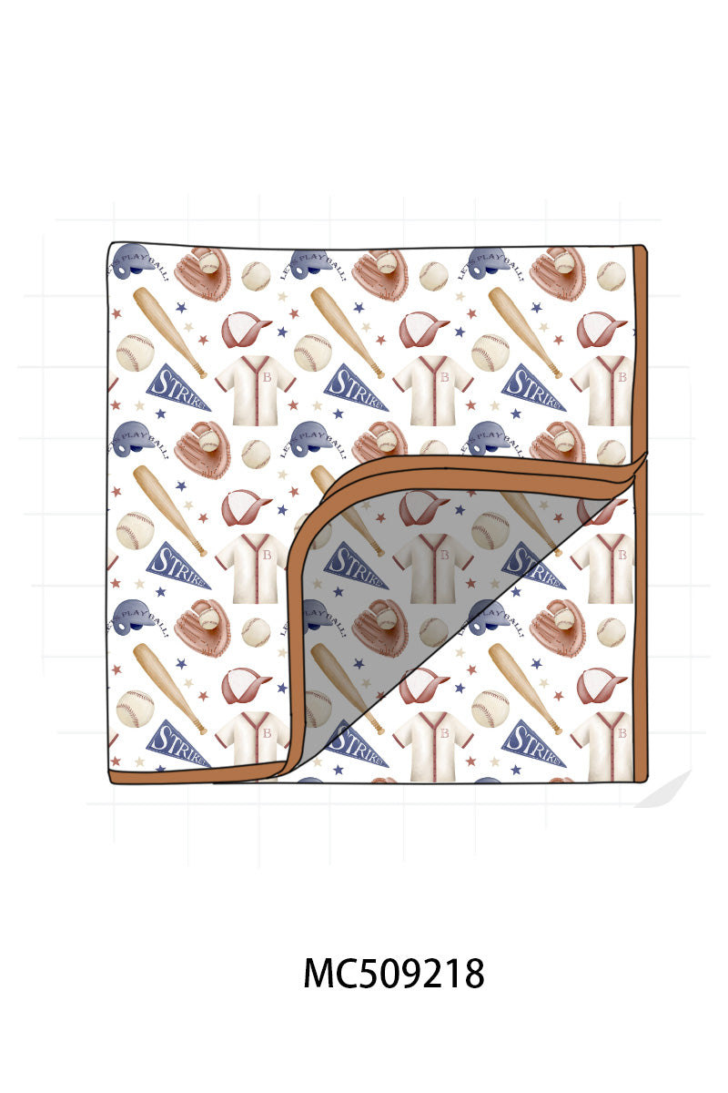 PO66 Brown baseball bamboo pajama collection