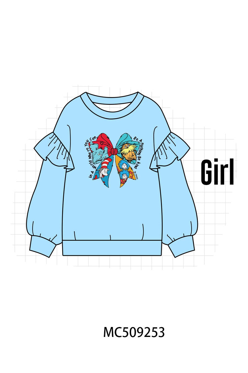 PO66 Dr. Seuss bow print ruffle collection