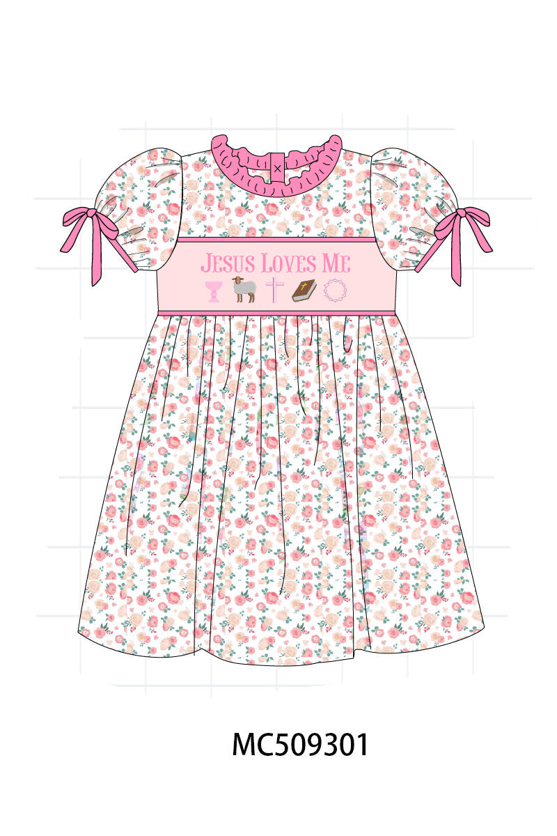 PO66 Pink jesus loves me embroidery collection