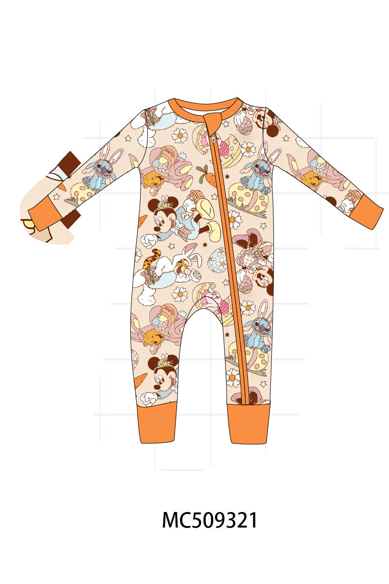 PO66 Orange character print bamboo collection