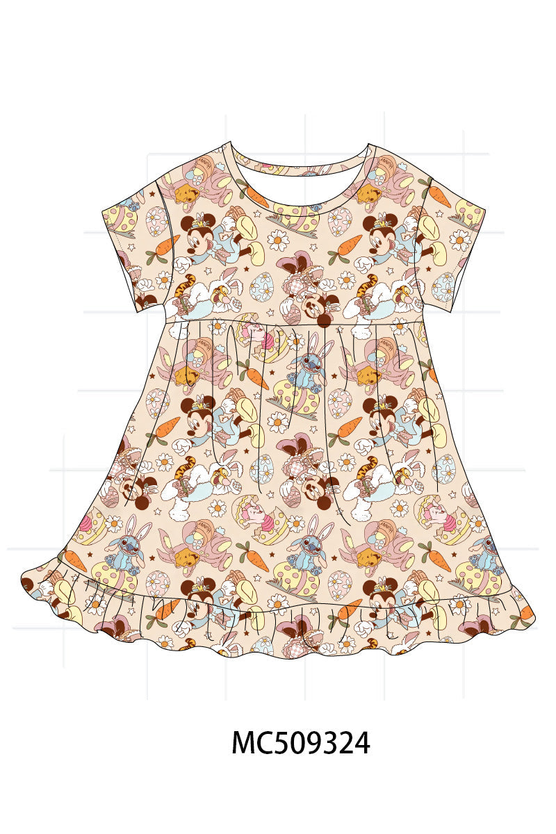 PO66 Orange character print bamboo collection