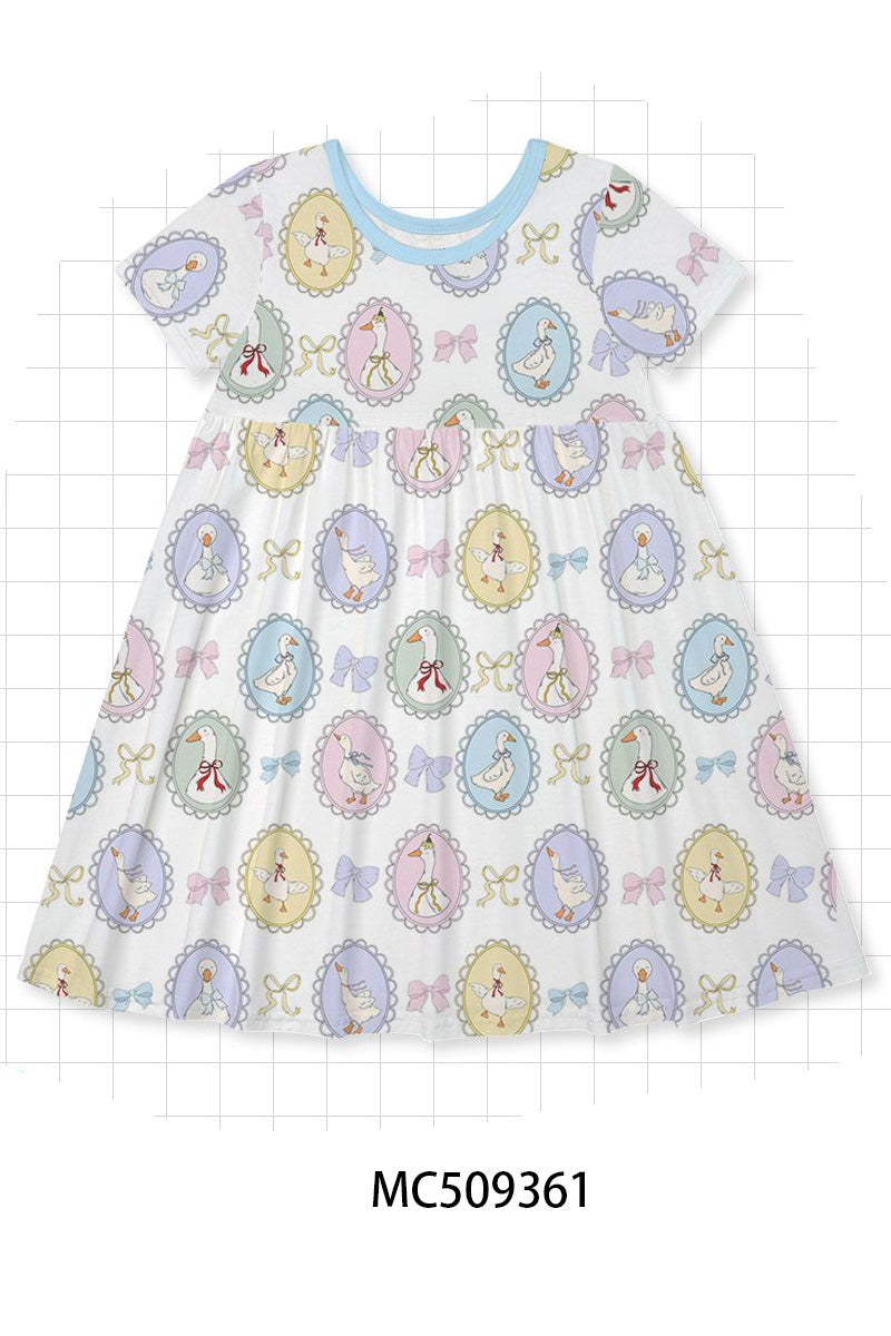 PO66 Blue duck print bamboo collection