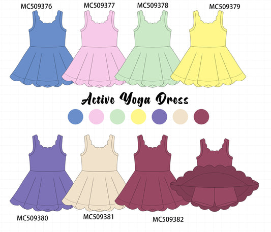 PO66 Multicolored active girl dress collection
