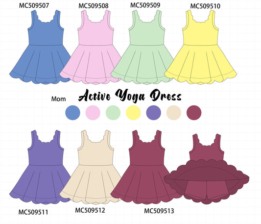 PO66 Multicolored active mom dress collection