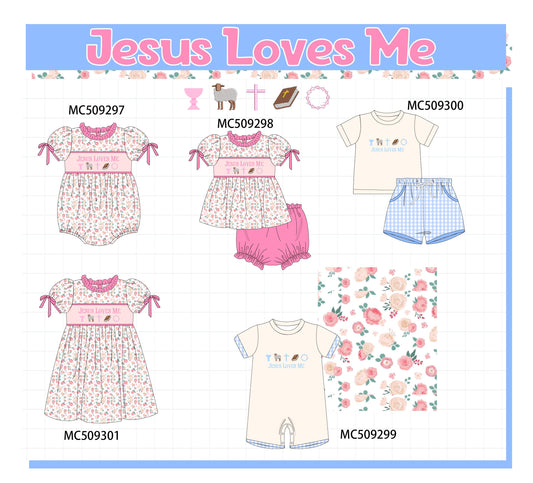 PO66 Pink jesus loves me embroidery collection