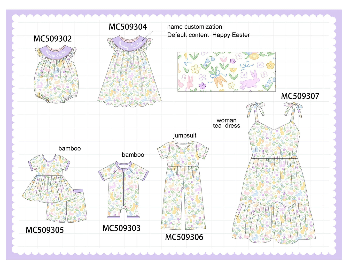 PO66 Purple floral print collection